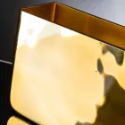 Vază decorativă artizanală din sticlă suflată finisaj auriu Fabricat în Italia - Efes Viadurini