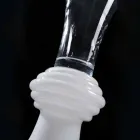 Vaza decorativa din sticla de interior cu baza alba Made in Italy - Catia Viadurini