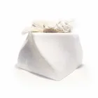 Vază de design decorativ în marmură Bardiglio sau Carrara Fabricată în Italia - Prisma Viadurini