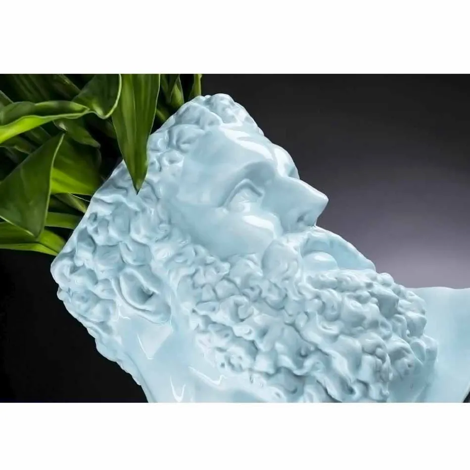 Vază decorativă din ceramică colorată manuală Made in Italy - Maciste Viadurini