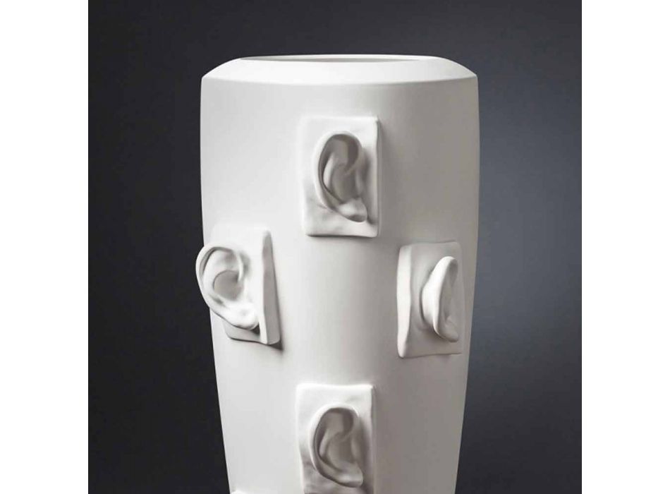 Vaza decorativă din ceramică cu decorațiuni realizate manual în Italia - Capuano Viadurini
