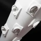 Vaza decorativă din ceramică cu decorațiuni realizate manual în Italia - Capuano Viadurini