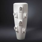 Vaza decorativă din ceramică cu decorațiuni realizate manual în Italia - Capuano Viadurini
