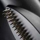 Vaza decorativă din ceramică neagră mată Fabricată manual în Italia - Medina Viadurini