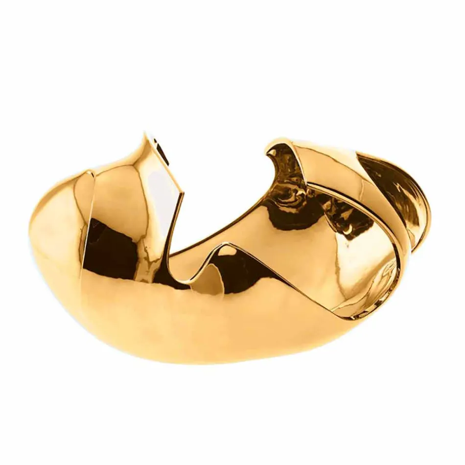 Vaza decorativă din ceramică mată sau glazurată Made in Italy - Waves Viadurini