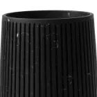 Vază decorativă în marmură albă de Carrara sau design Portoro cu dungi - Cairo Viadurini