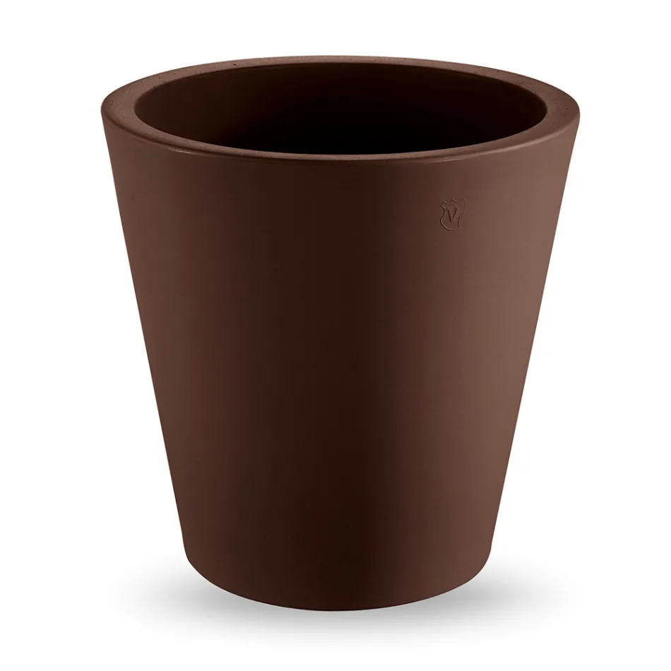 Vaza decorativa rotunda din polietilena colorata Made in Italy - Mengo Viadurini