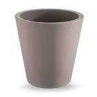 Vaza decorativa rotunda din polietilena colorata Made in Italy - Mengo Viadurini