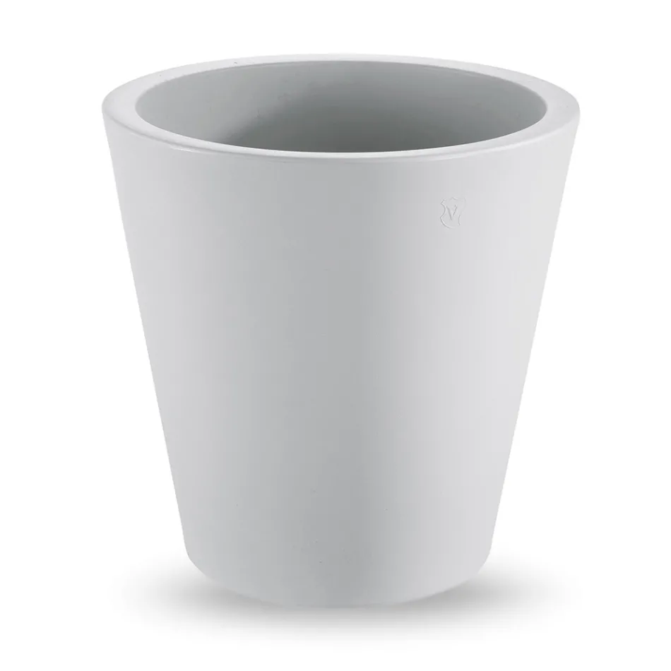 Vaza decorativa rotunda din polietilena colorata Made in Italy - Mengo Viadurini