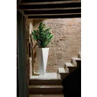 Vază decorativă din polietilenă cu design pătrat Made in Italy - Bonina Viadurini