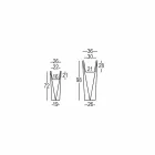 Vază decorativă din polietilenă cu design pătrat Made in Italy - Bonina Viadurini