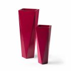 Vază decorativă din polietilenă cu design pătrat Made in Italy - Bonina Viadurini