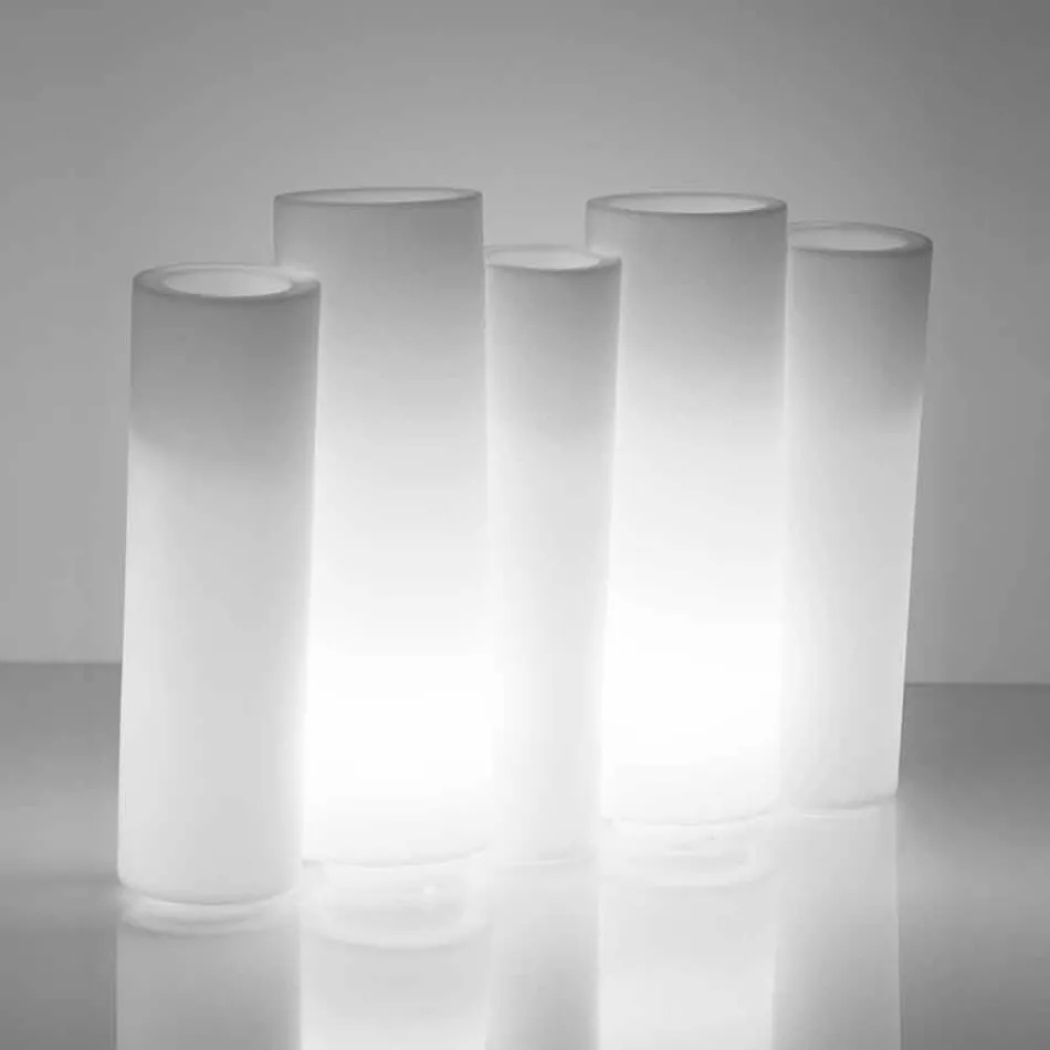 Luminos decorativ vaza Slide Bamboo de design modern realizat în Italia Viadurini