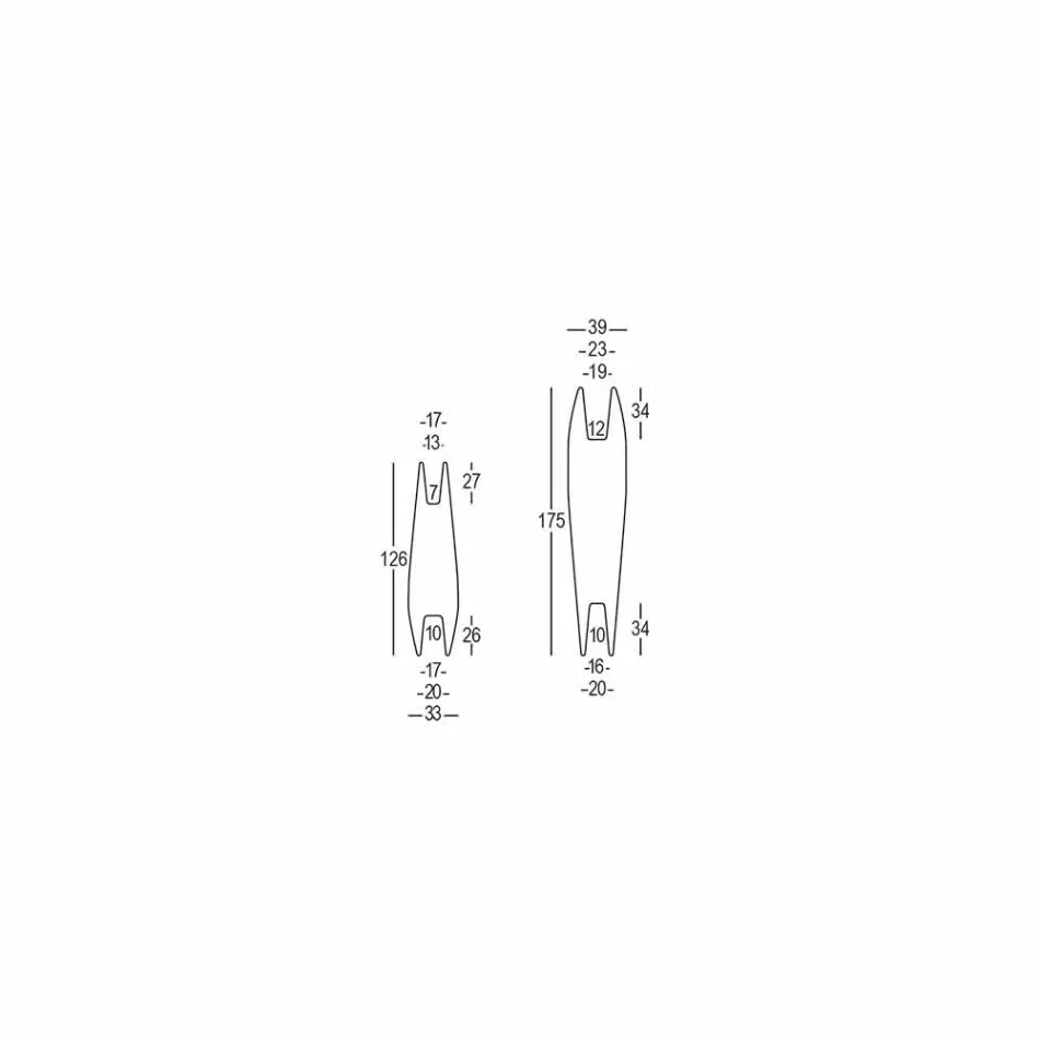 Vază decorativă reversibilă din polietilenă de design Made in Italy - Nadai Viadurini