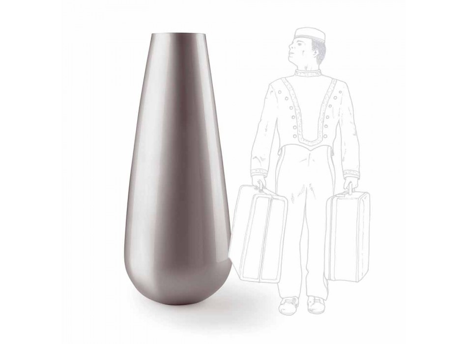 Vaza cu design decorativ pentru exterior în polietilenă Made in Italy - Menea Viadurini