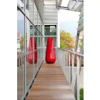 Vaza cu design decorativ pentru exterior în polietilenă Made in Italy - Menea Viadurini