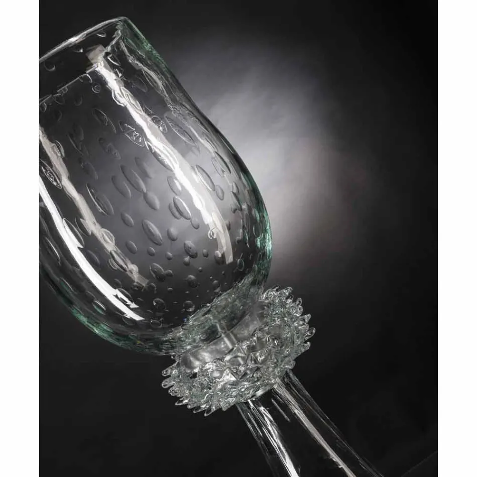 Vază de interior elegantă din sticlă de Murano suflată Fabricată în Italia - Copernicus Viadurini