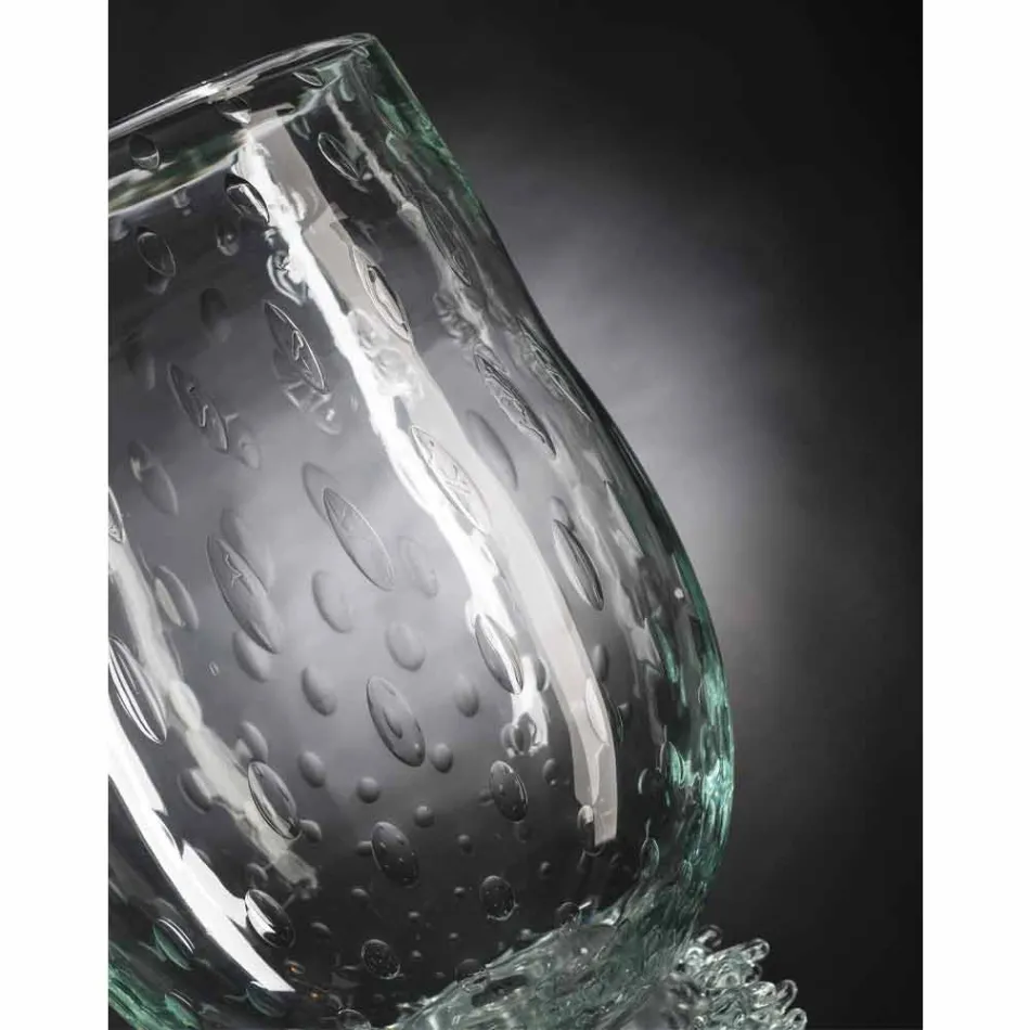 Vază de interior elegantă din sticlă de Murano suflată Fabricată în Italia - Copernicus Viadurini