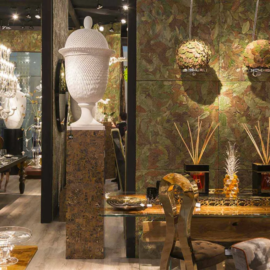 Vază ceramică interioară elegantă Handmade Made in Italy - Napoleone Viadurini