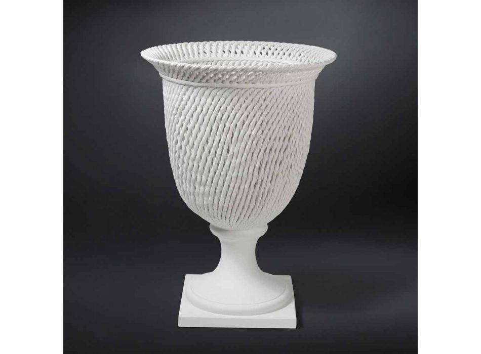 Vază ceramică interioară elegantă Handmade Made in Italy - Napoleone Viadurini