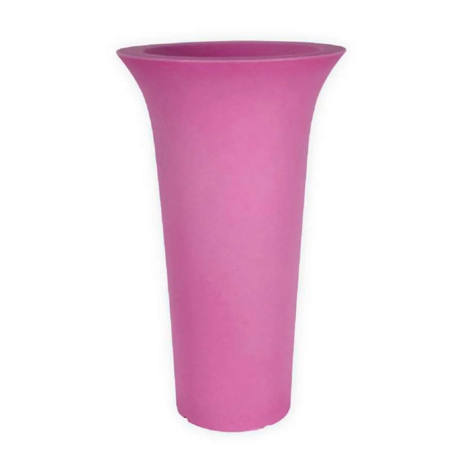 Jardiniera rotunda de gradina din polietilena Made in Italy - Tremont Viadurini