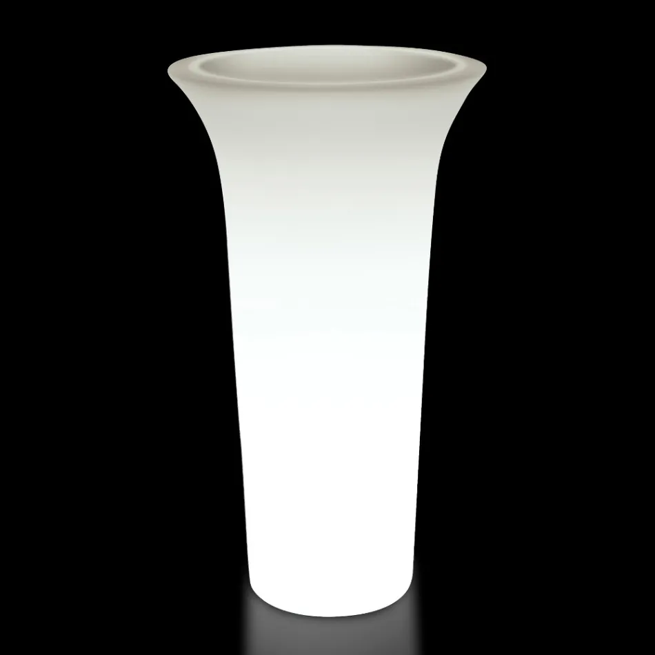 Jardiniera rotunda de gradina din polietilena Made in Italy - Tremont Viadurini