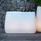Vază de plantat din plastic luminos, design în 3 dimensiuni - Pandora by Myyour Viadurini