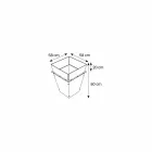 Vază independentă în sticlă și panouri interschimbabile 3 dimensiuni - Ghenna Viadurini