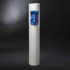 Vaza ceramică albă cu inserție colorată Lucrat manual în Italia - Monte Viadurini