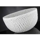 Vază ceramică manuală cu bătătură țesută Fabricată în Italia - Napoleon Viadurini