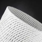 Vază ceramică manuală cu bătătură țesută Fabricată în Italia - Napoleon Viadurini