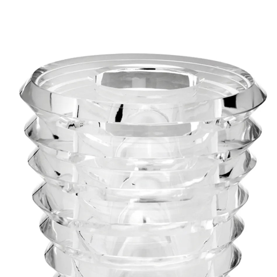 Vază de cristal Design original cu inele de lux Made in Italy - Mexto Viadurini