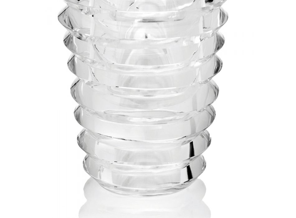 Vază de cristal Design original cu inele de lux Made in Italy - Mexto Viadurini