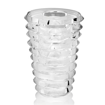 Vază de cristal Design original cu inele de lux Made in Italy - Mexto Viadurini
