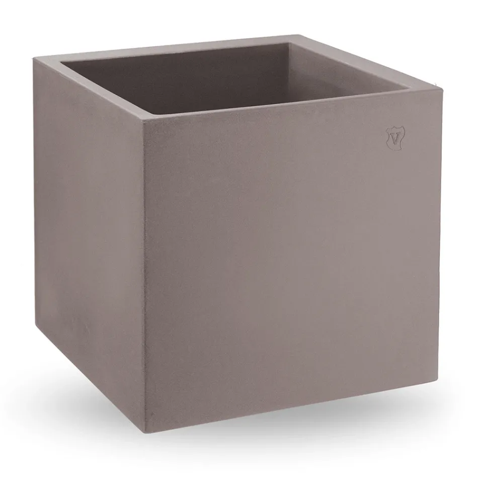 Vaza in Polietilena Colorata Forma Cubica Fabricata in Italia - Tonello Viadurini