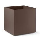 Vasă cu formă cubică din polietilenă colorată, fabricată în Italia - Tonello Viadurini