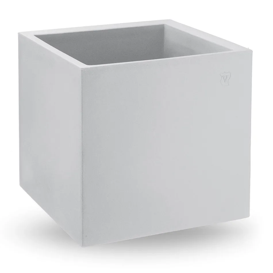 Vaza in Polietilena Colorata Forma Cubica Fabricata in Italia - Tonello Viadurini