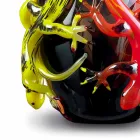 Vază de sticlă colorată cu Geckos Fabricată manual în Italia - Geco Viadurini