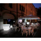 Vază de grădină din polietilenă strălucitoare cu LED Made in Italy - Poldo Viadurini