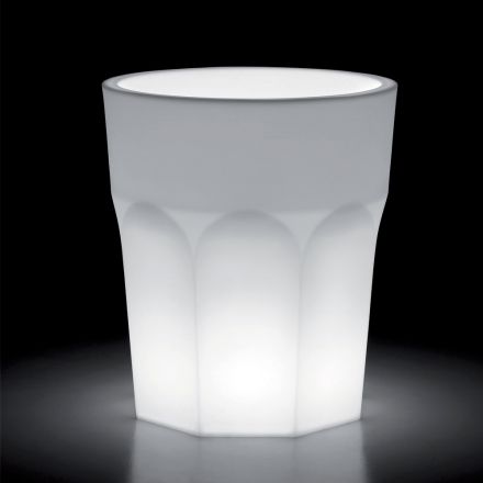 Vaza Luminoasa Decorativa din Polietilena cu Lumina LED Made in Italy - Pucca Viadurini