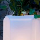 Vaza luminoasă din plastic pentru exterior sau interior, 3 dimensiuni - Gem de Myyour Viadurini