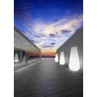 Vaza luminoasă pentru design exterior în polietilenă Made in Italy - Menea Viadurini