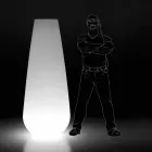 Vaza luminoasă pentru design exterior în polietilenă Made in Italy - Menea Viadurini