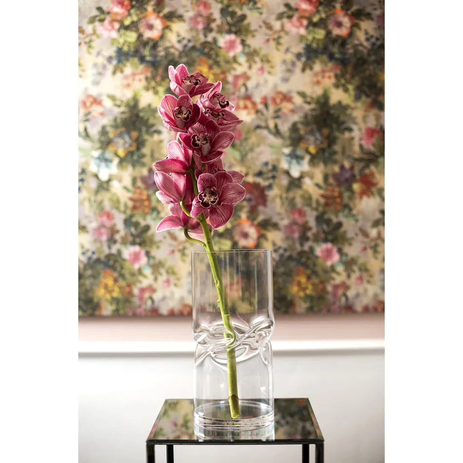 Vasă modernă din cristal acrilic răsucite diverse finisaje - țigară Viadurini