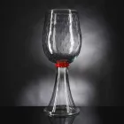 Vază modernă transparentă din sticlă de Murano fabricată în Italia - Copernicus Viadurini