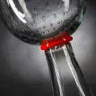 Vază modernă transparentă din sticlă de Murano fabricată în Italia - Copernicus Viadurini