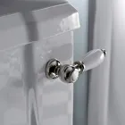 Vază Monobloc de design clasic în ceramică albă fabricată în Italia - Marwa Viadurini