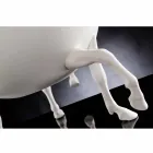 Vaza ornamentală de interior din ceramică albă sau aur de 24k Made in Italy - Jacky Viadurini