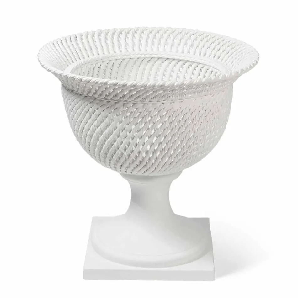 Vază ceramică ornamentală de interior realizată manual în Italia - Napoleon Viadurini