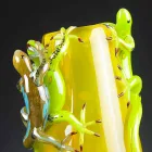 Vază ornamentală din sticlă colorată Fabricată manual în Italia - Geco Viadurini